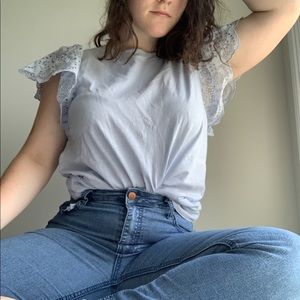 3 for $30💕 BWT Baby Blue J Crew Top